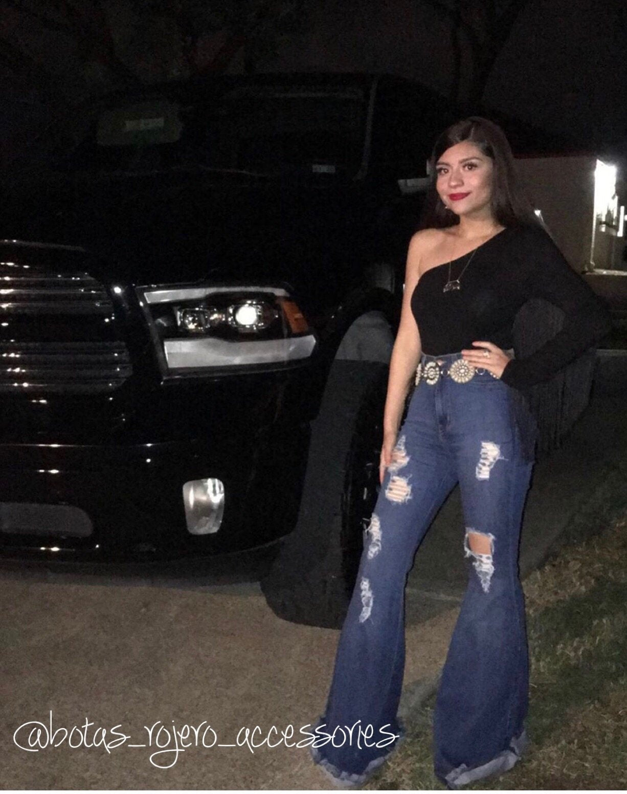 Denim bell bottoms