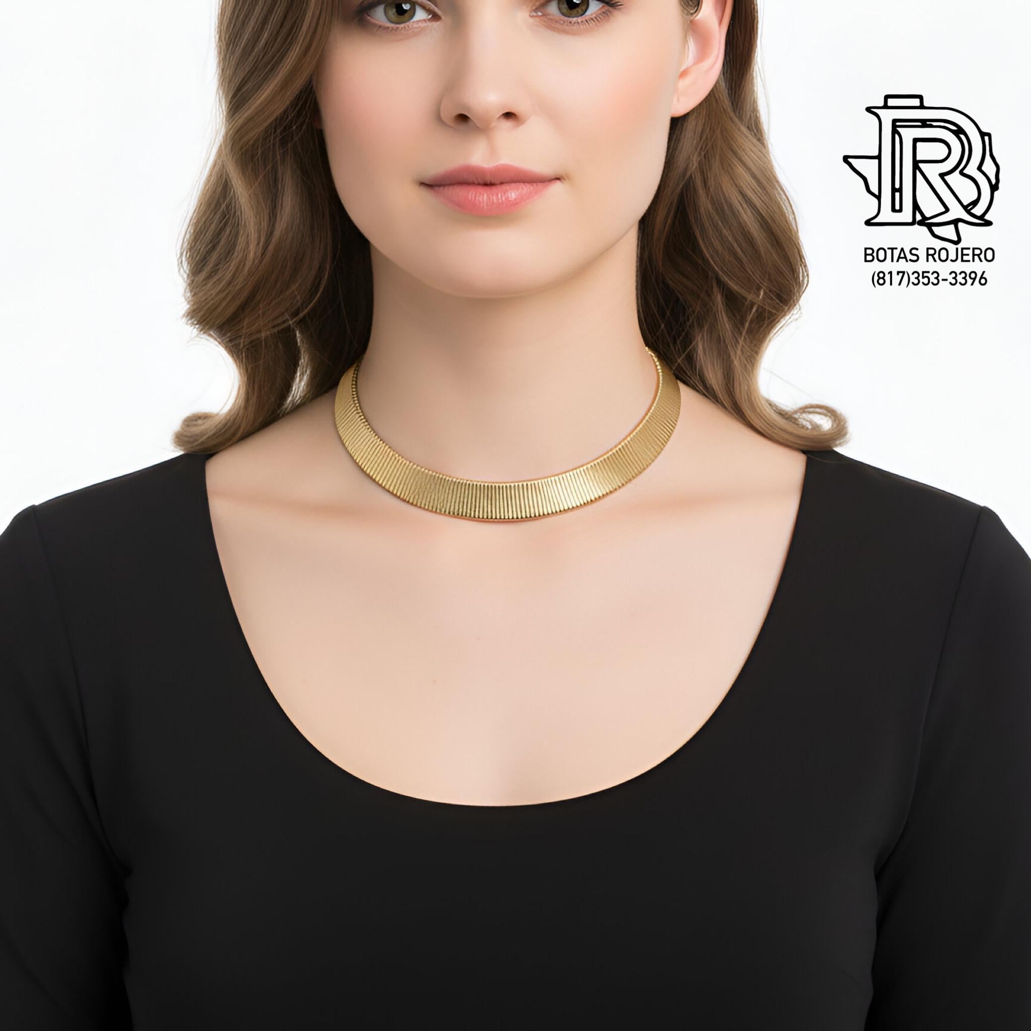 GOLD PLATED 1INCH WOMEN’S NECKLACE