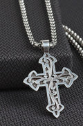Men’s Silver Cross Necklace |D47009