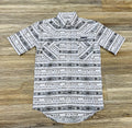 MENS PANHANDLE SHORT SLEEVE BLACK SNAP SHIRT | RMN3S03846