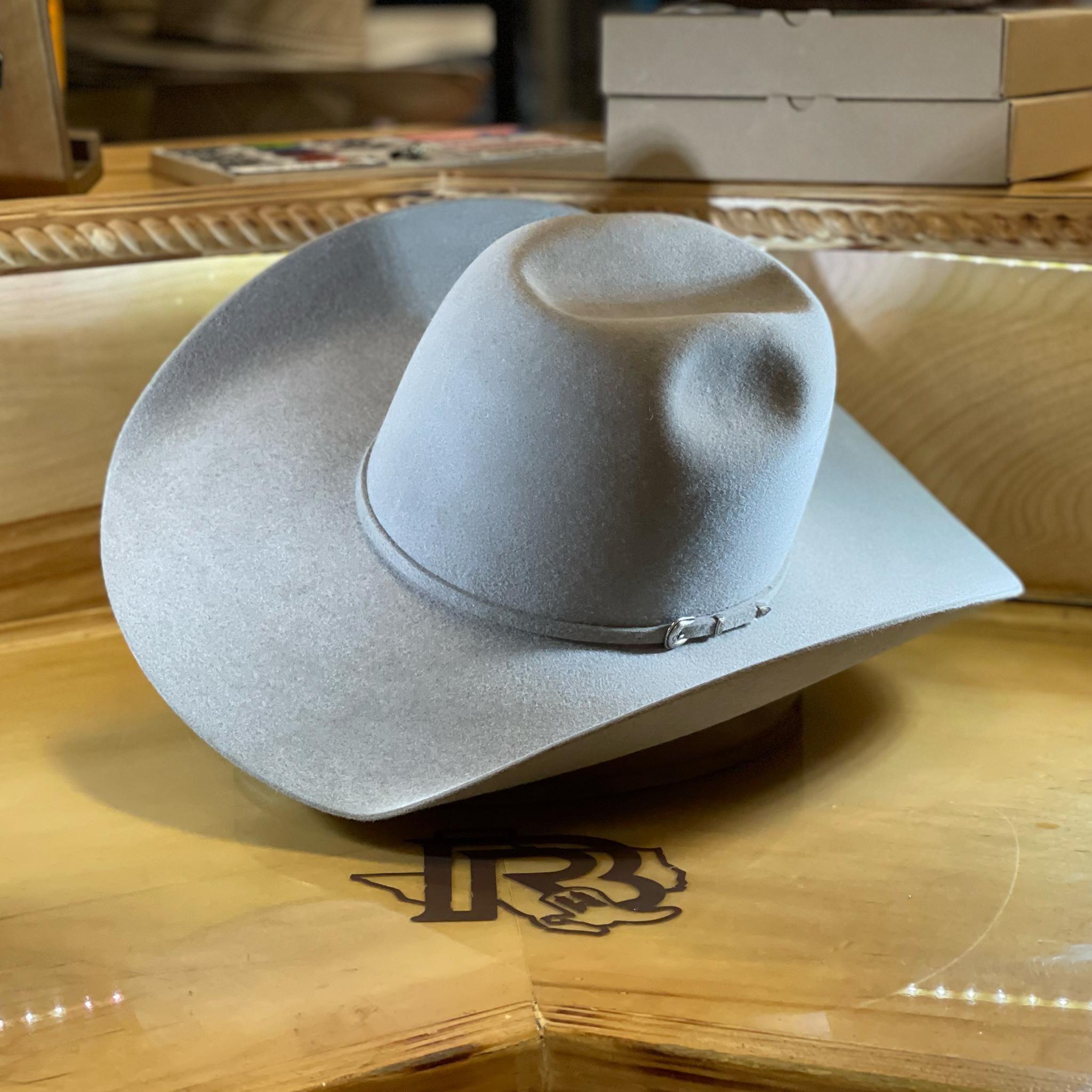 7X (natural) ASH | RODEO KING FELT COWBOY HAT