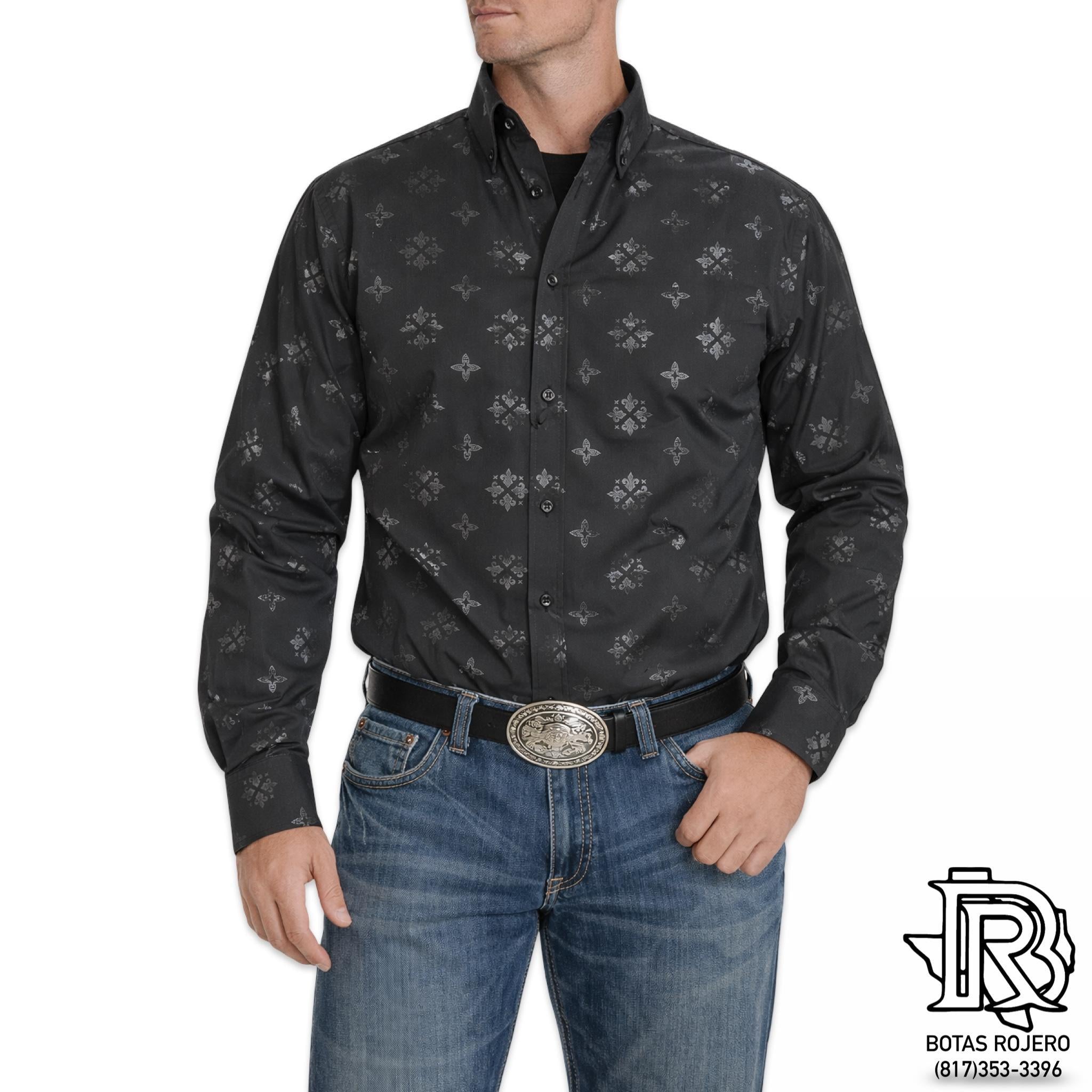G08-BLACK | IRON SPUR WESTERN SHIRT