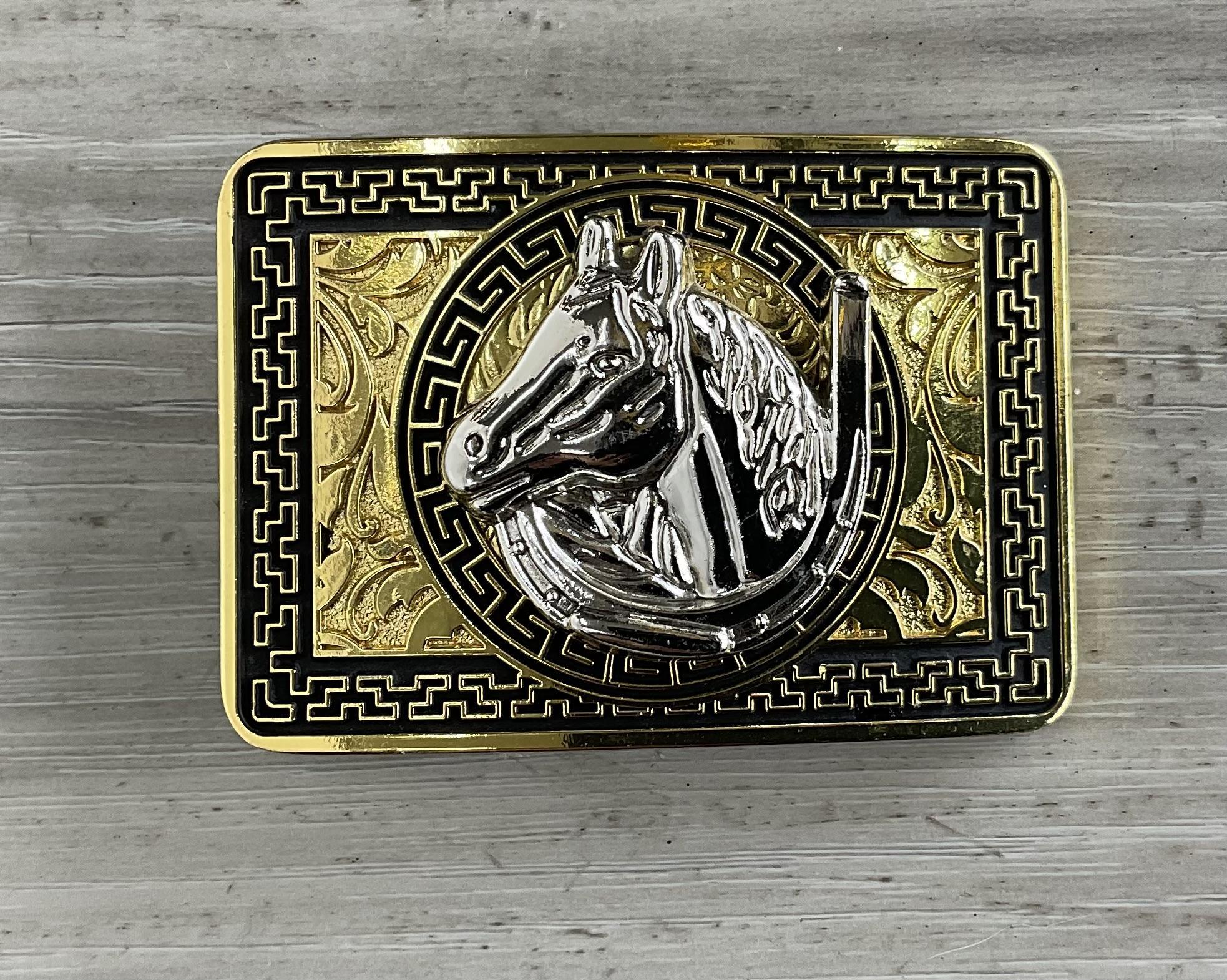 Kids Gold Horse Buckle