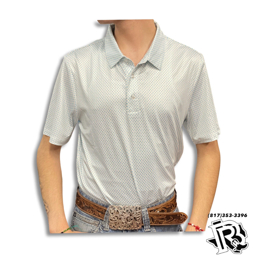 “ Easton “ |  SHORT SLEEVE PRINTED POLO ORONGE ROCK & ROLL