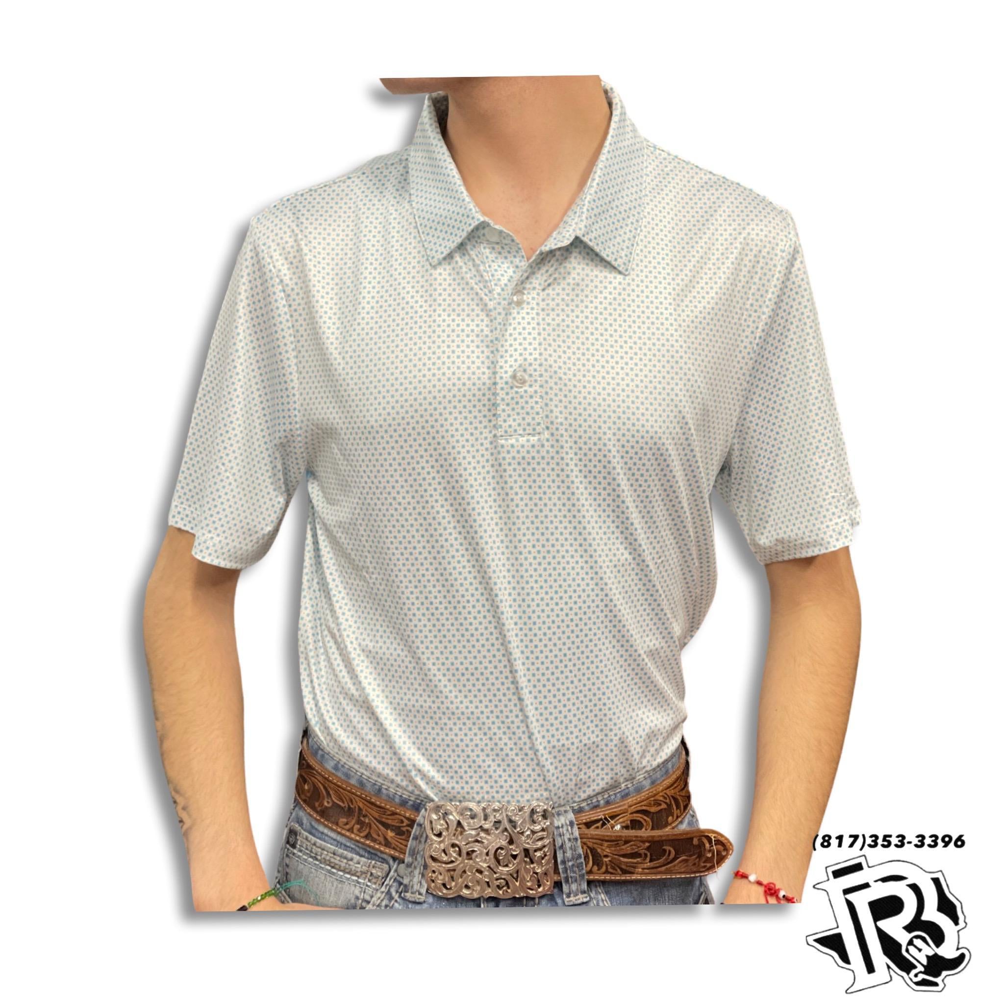 “ Easton “ |  SHORT SLEEVE PRINTED POLO ORONGE ROCK & ROLL