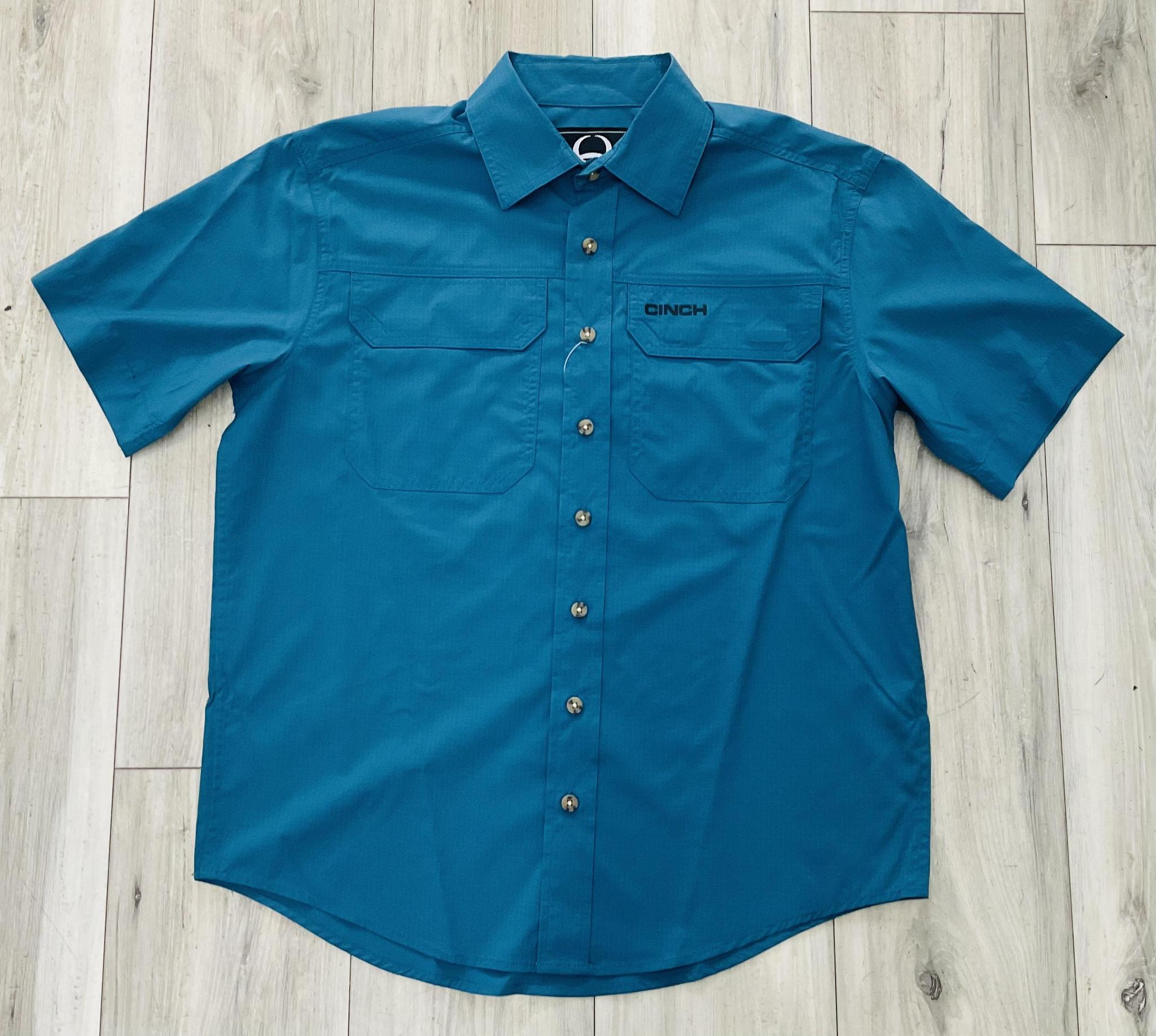 CICNH MEN’S SOLID TEAL ARENAFLEX SHIRT |MTW1723004