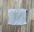 "ANA" SILVER CORSET TOP