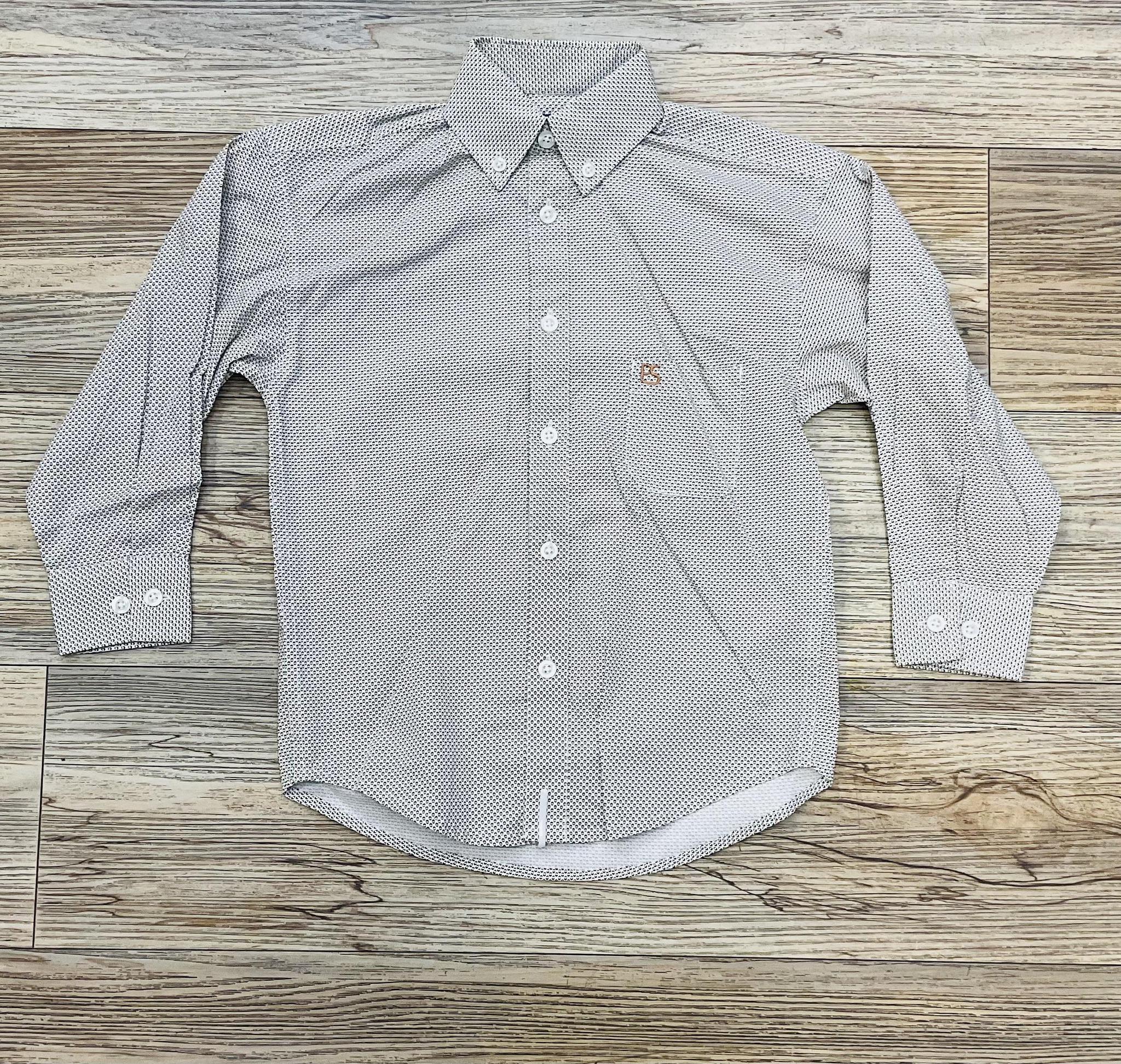 BOY’S PANHANDLE BEIGE LONG SLEEVE SHIRT|SBB2S07412