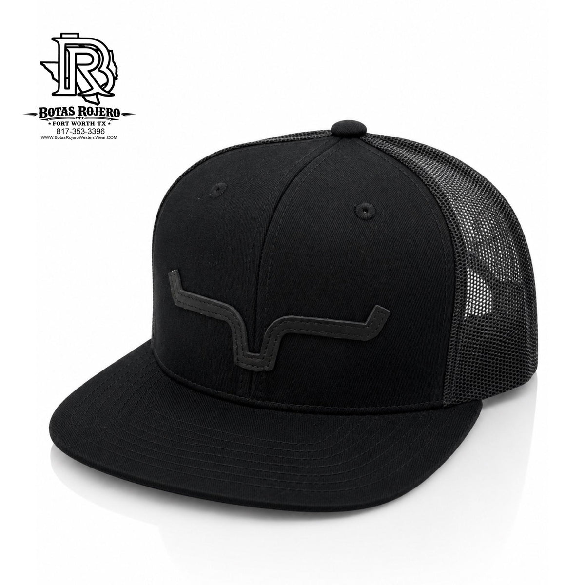 KIMES RANCH SNAP BACK BLACK / BLACK LOGO CAP