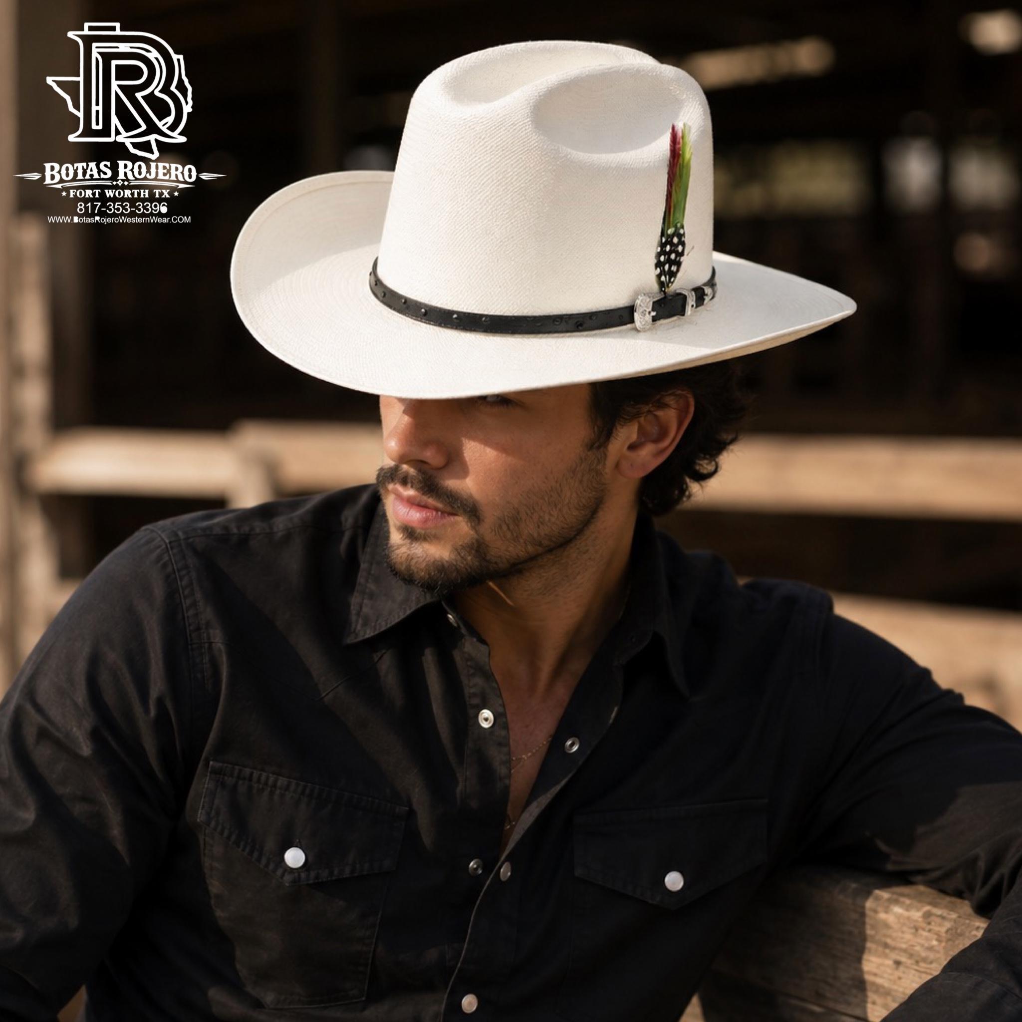 Sinaloa 3 inch | Iron spur Straw Hat 3 inch Brim With Feather