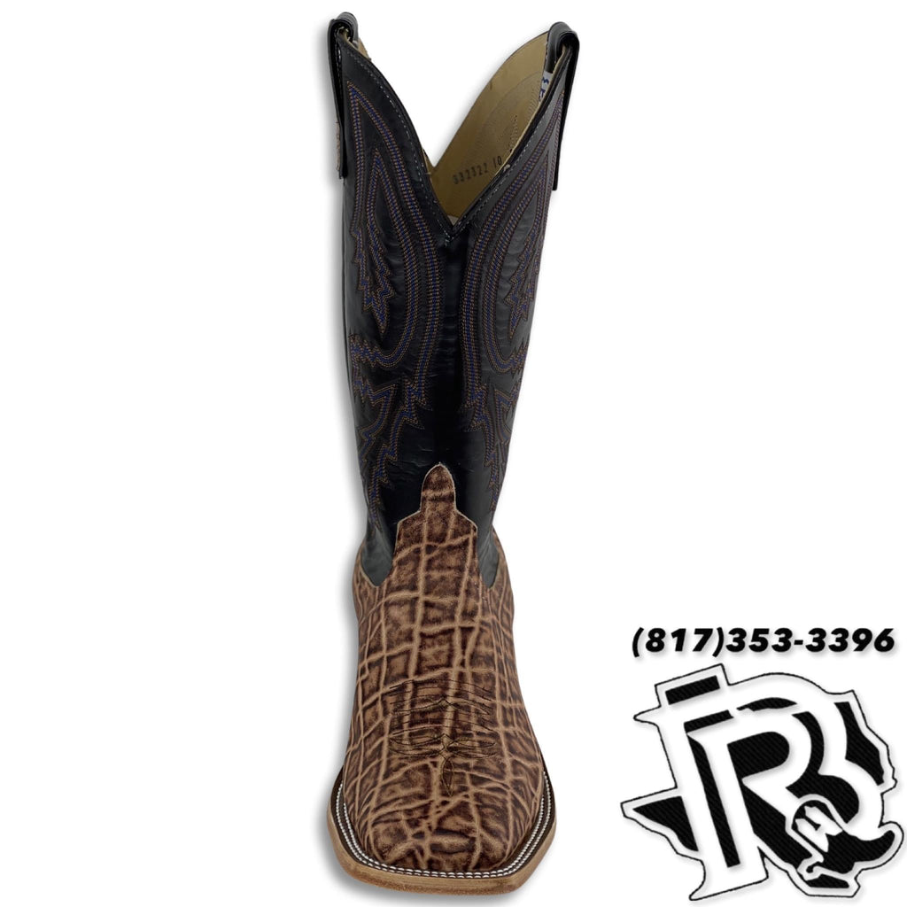 “ Chisholm “ ELEPHANT TAN  ANDERSON BEAN MEN SQUARE TOE WESTERN BOOTS