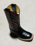 KIDS ANDERSON BEAN BOOTS BLACK CAIMAN PRINT | ABK3005