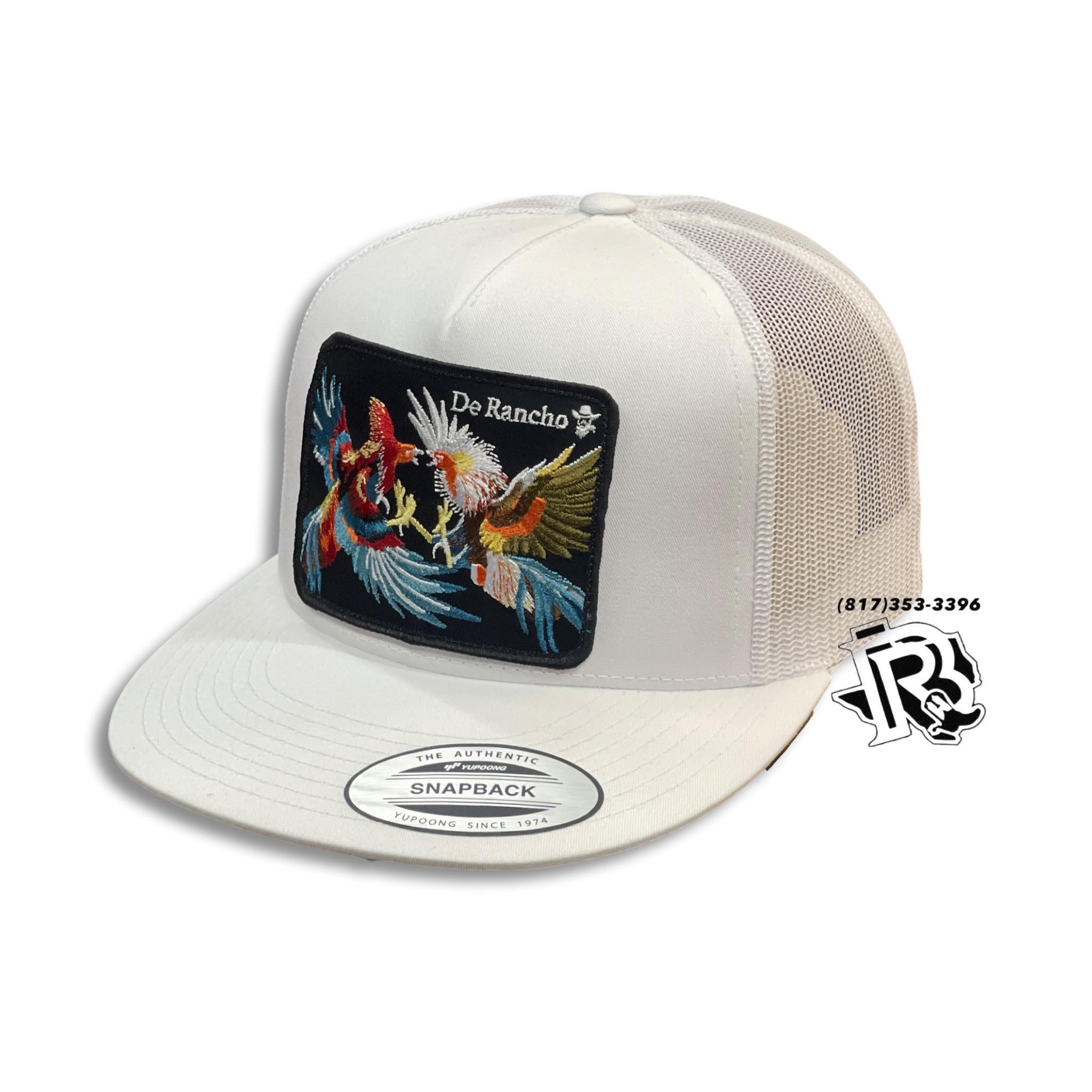 “ Cock Fight “ | MEN CAPS TRUCKER SNAP BACK WHITE
