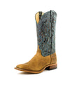 MENS  ANDERSON BEAN DISTRESSED AMERICAN BISON AQUA TOP BOOTS|S1113