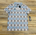 MEN’S ROCK & ROLL WHITE AZTEC PRINTED SHORT SLEEVE SHIRT |BM51T06010