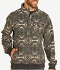 MENS ROCK & ROLL BLACK BOMBER PULLOVER | BM91C04336