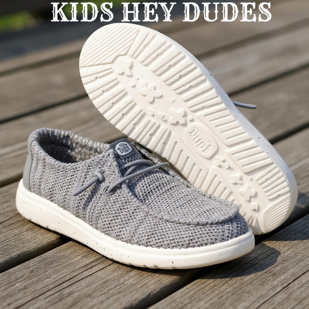 KIDS HEY DUDE Stretch Sox - Grey |42073-030