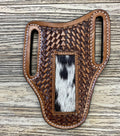 “ PAUL “ |  KNIFE SHEATH WESTERN TOOLED LEATHER| IRON SPUR