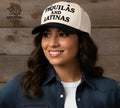 TEQUILAS AND LATINAS CAP BLACK AND CREAM