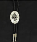 DOUBLE S BOLO TIE SILVER AND BLACK |2270236