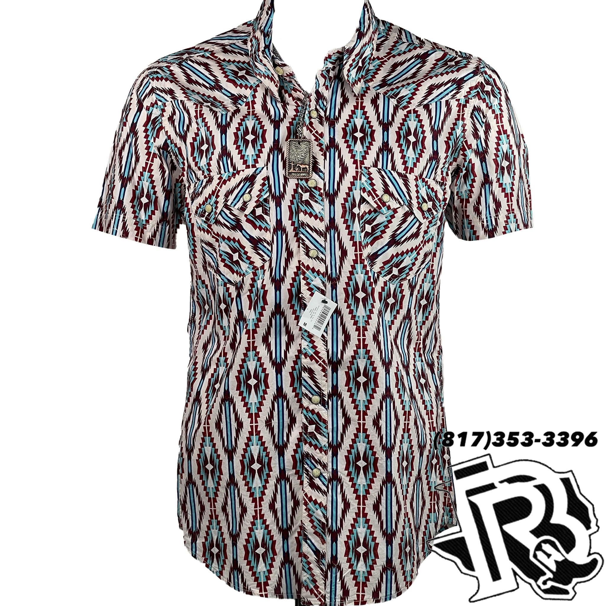 PATRIOTIC AZTEC PRINT | SHORT SLEEVE SHORT B1S5086