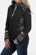 Women's Cinch Black Aztec Print Sweater Knit (MAJ9840001)