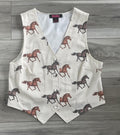 ROCK & ROLL WOMEN’S NATURAL HORSE PRINT VEST | BW98C08091