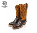 CUTTER TOE  “ Silver Creek “ CAIMAN BELLY TABACO MENS WESTERN BOOTS