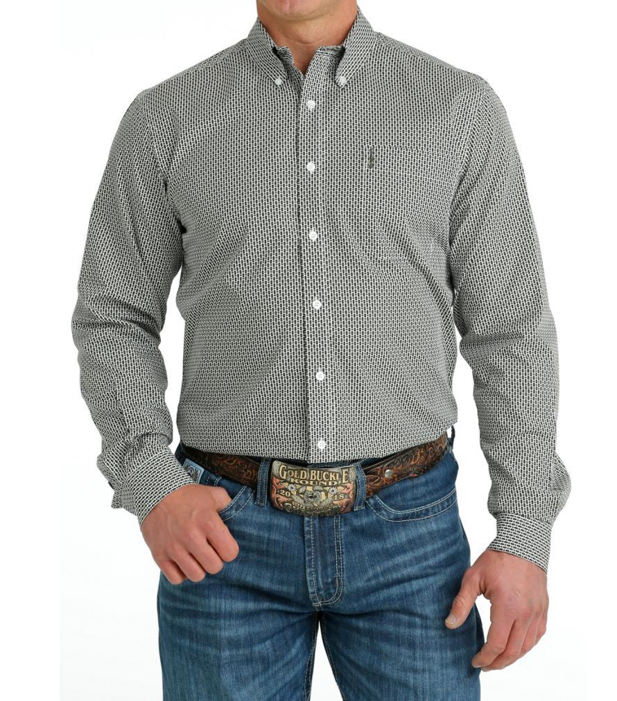 CINCH MODERN FIT  WHITE   MENS SHIRT  | MTW1347089