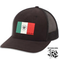 ARIAT MENS R112 SNAP BACK MEXICO FLAG BLACK