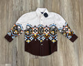 BOYS PANHANDLE LONG SLEEVE SHIRT AZTEC BORDER NATURAL |PHBSOSRZ5Y