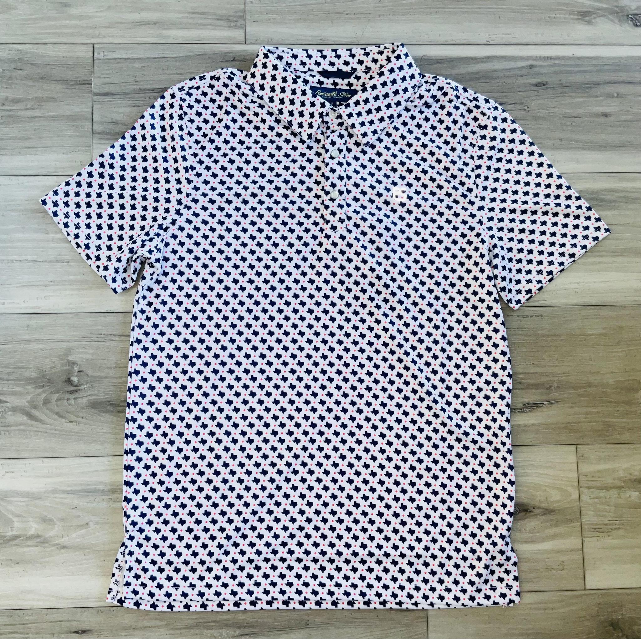 PANHANDLE MEN’S NAVY SNAP POLO | TM51T08222