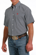 Mens  short sleeve light blue cinch shirt | MTW1111434