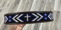 “ HARRY “ | 1.75  INCH IRON SPUR  MEN WESTERN BELT BEADED CROSS