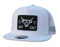 ‘’ETHAN’’ MEN’S WHITE/BLACK CAP LOST CALF | LCF00061