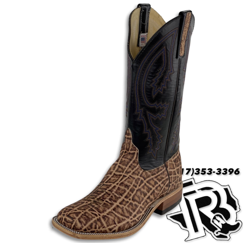 “ Chisholm “ ELEPHANT TAN  ANDERSON BEAN MEN SQUARE TOE WESTERN BOOTS