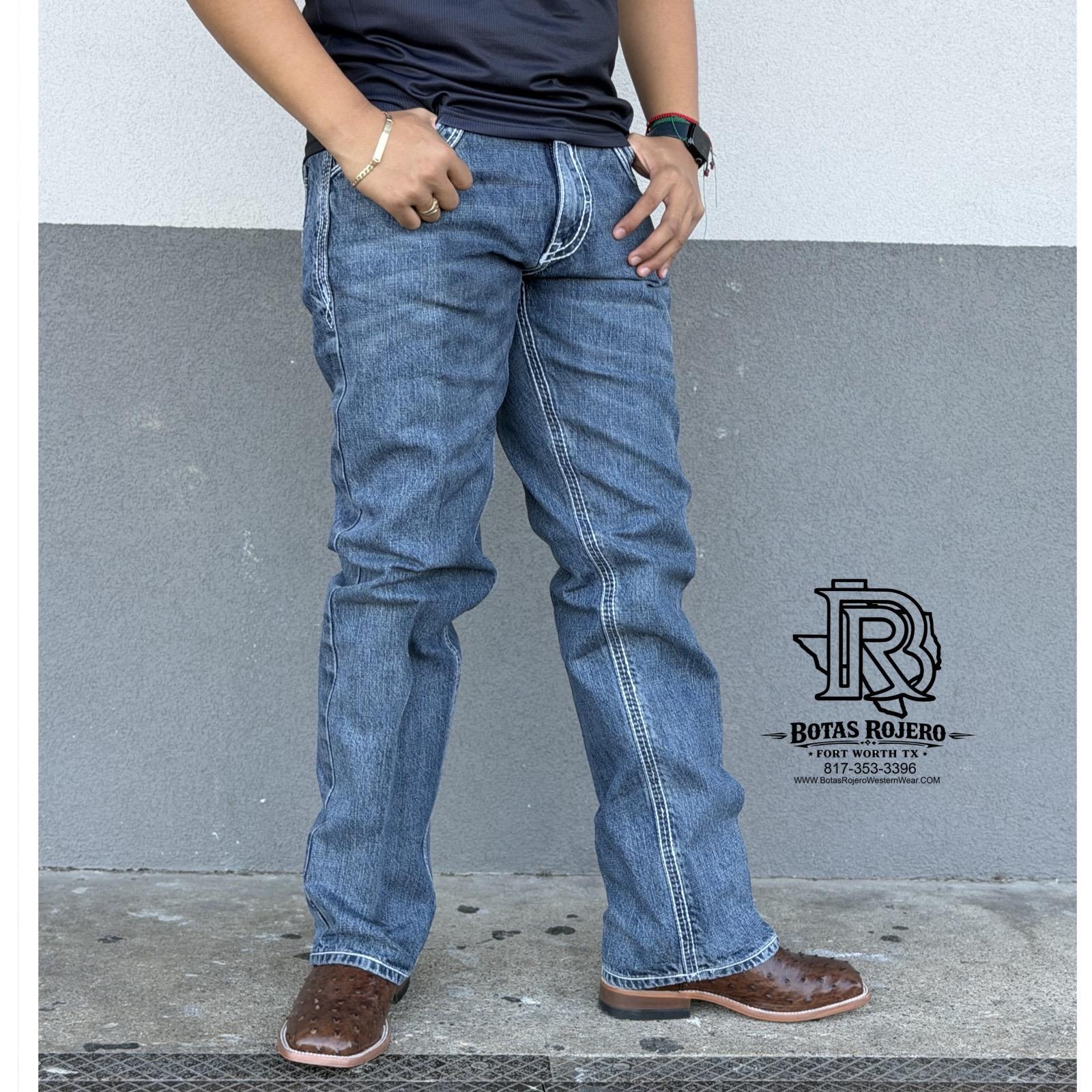 05 | STRAIGHT MED BLUE IRON SPUR MEN WESTERN JEANS