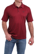MEN'S CINCH ARENAFLEX POLO - HEATHER RED MTK1865002