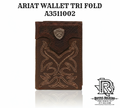ARIAT PREMIUM BRAND MENS TRIFOLD WALLET A3511002