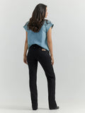WOMENS WRANGLER COWBOY CUT BLACK JEANS (112315293)