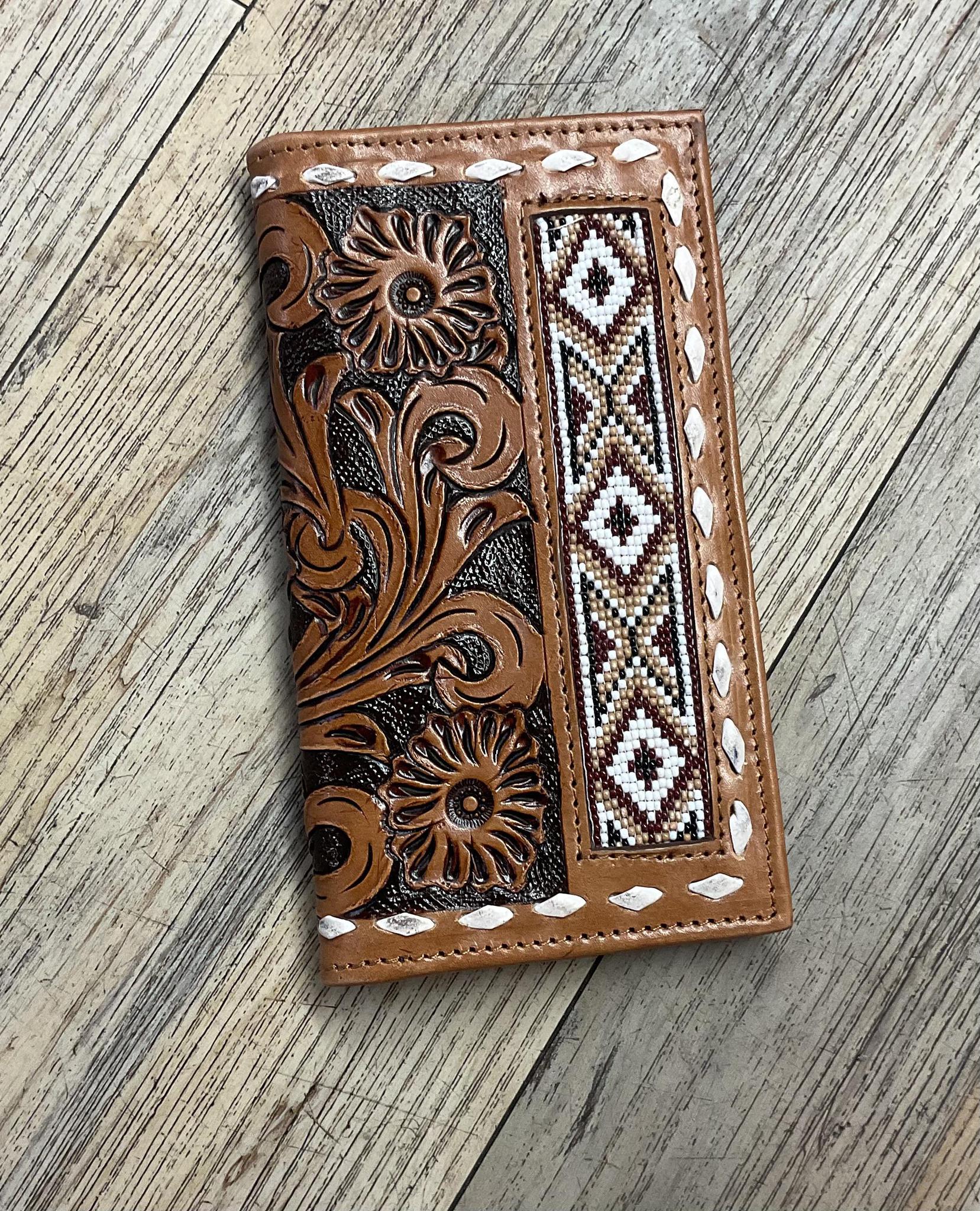 “ MANNY “ | MEN BI FOLD WESTERN TOOLED LEATHER WALLET