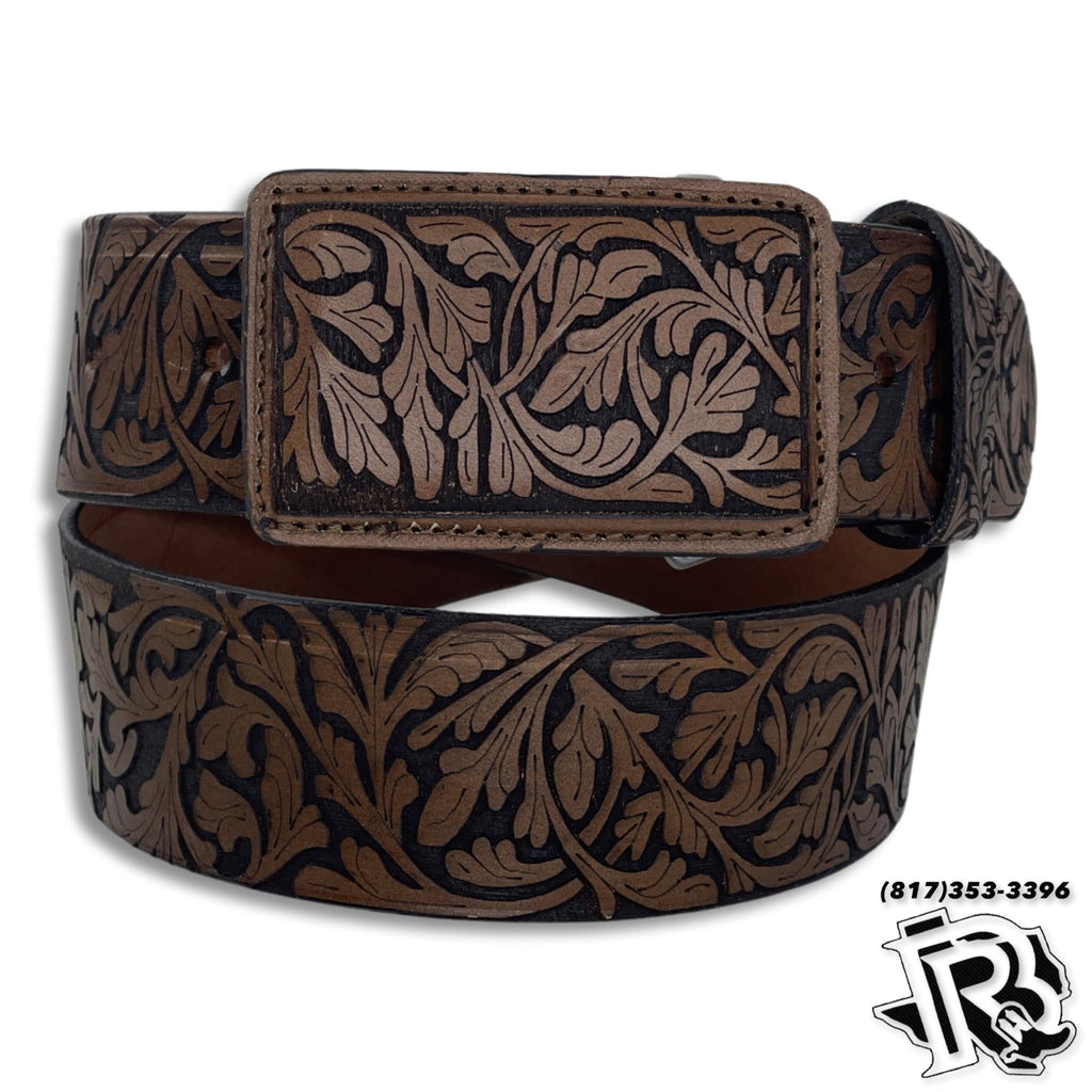 KEVIN BELT TOOLED LEATHER