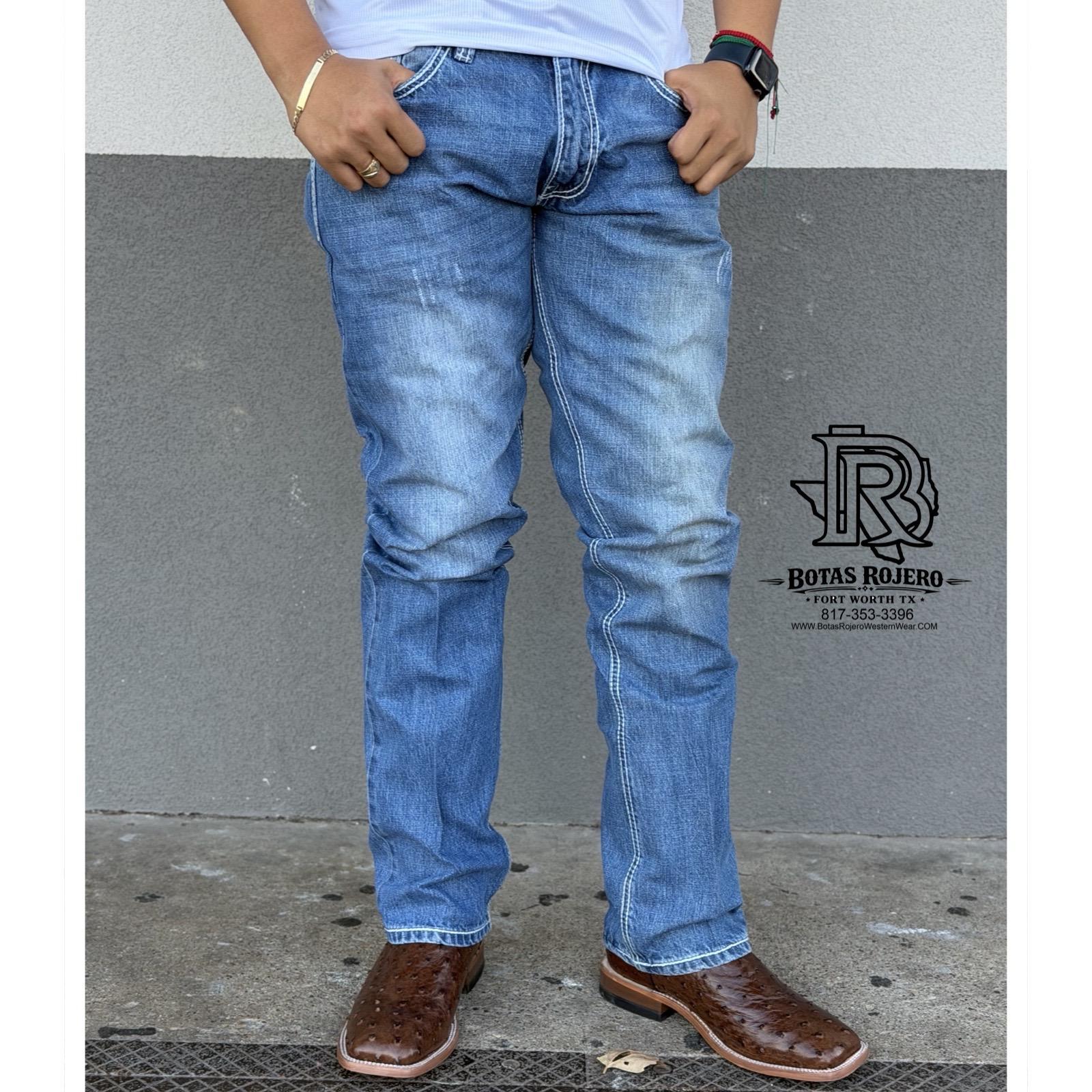 01 | STRAIGHT | LIGHT BLUE | IRON SPUR | MEN WESTERN JEANS