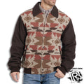 BOMBER JACKET |MEN WESTERN  VINTAGE LIGHT BROWN “ FRANK “