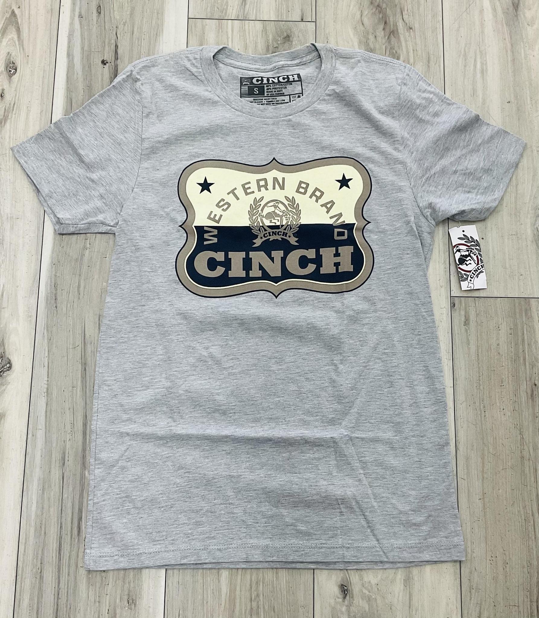 CINCH MEN’S GRAY TEE |MTT1690747