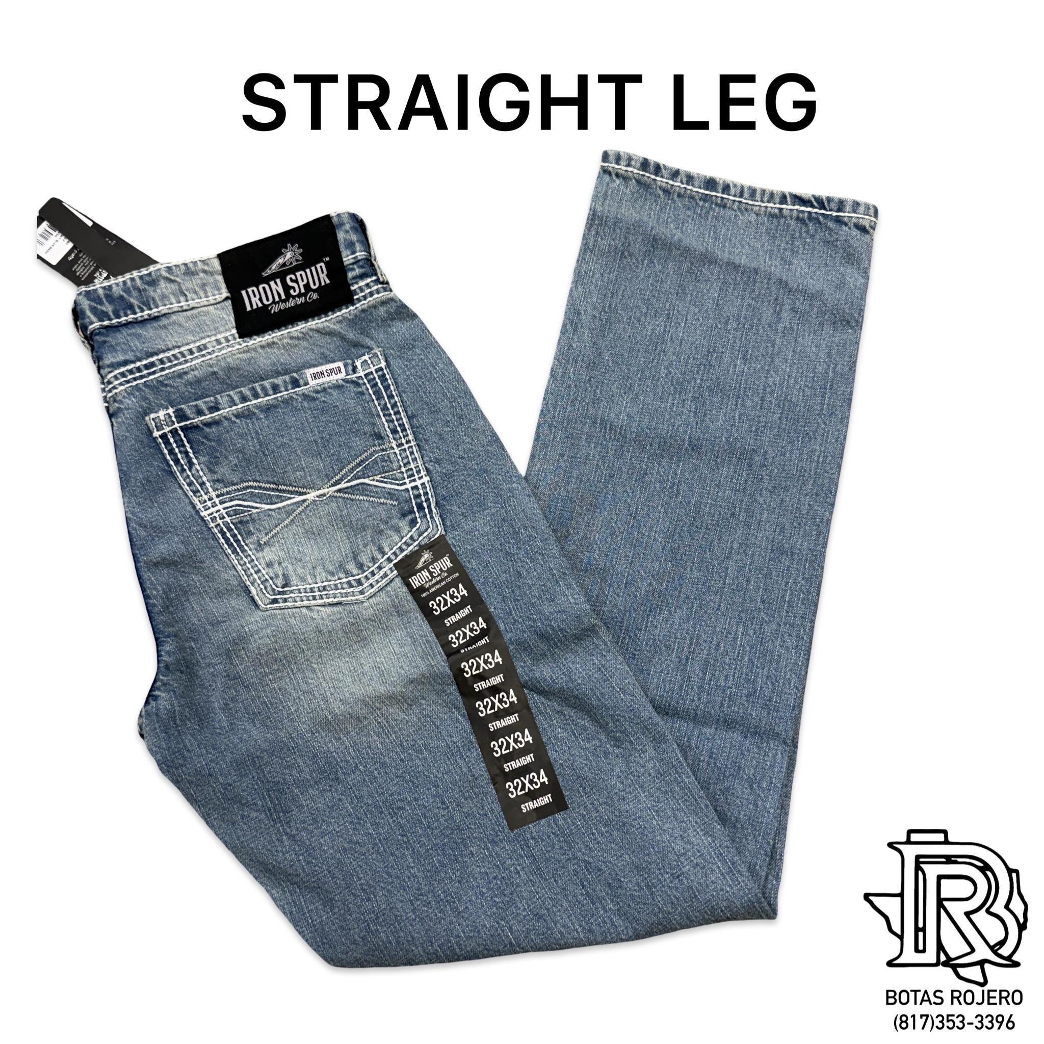 07 | Iron Spur Men’s Straight-Leg Western Jeans – Light Wash