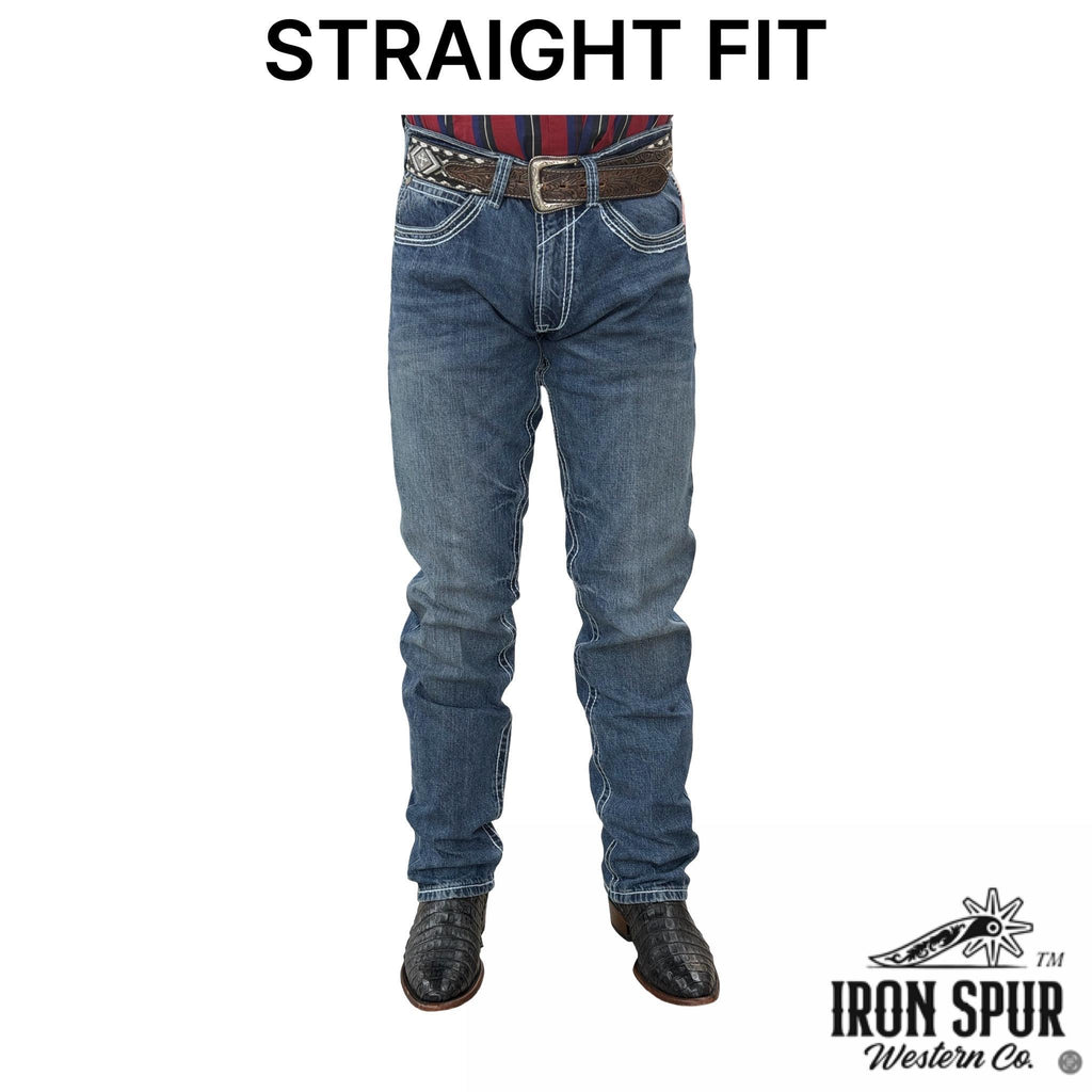 02 | BOOTCUT | IRON SPUR | MED BLUE | MEN WESTERN JEANS