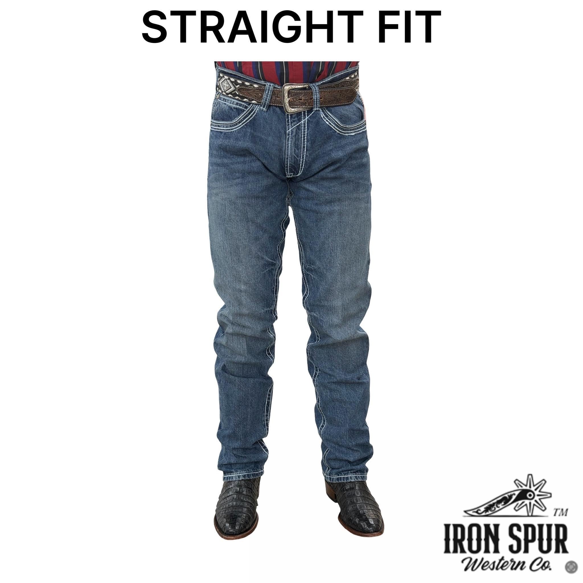 02 | BOOTCUT | IRON SPUR | MED BLUE | MEN WESTERN JEANS