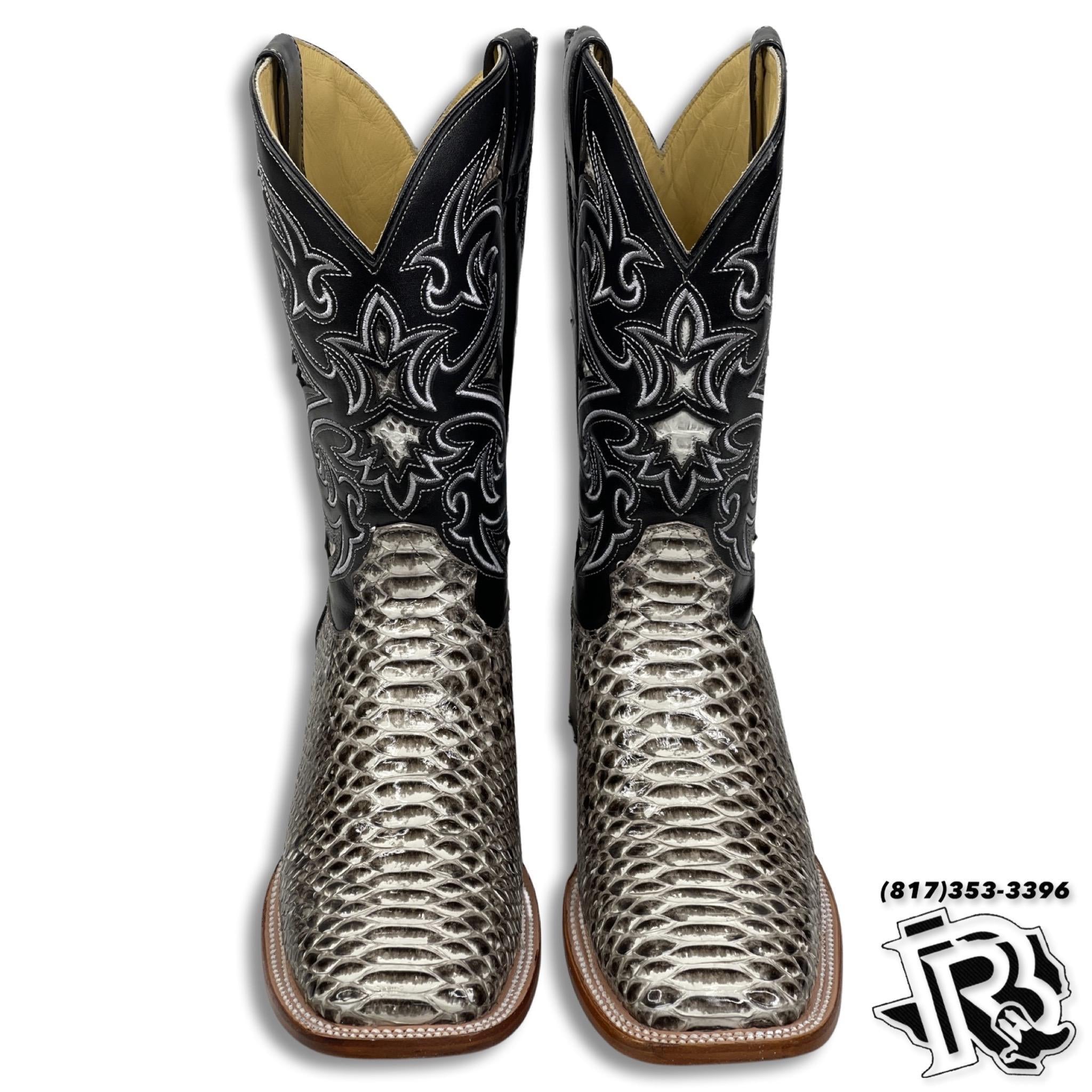 ORIGINAL PYTHON SNAKE | SQUARE TOE MEN BOOTS STYLE #1010