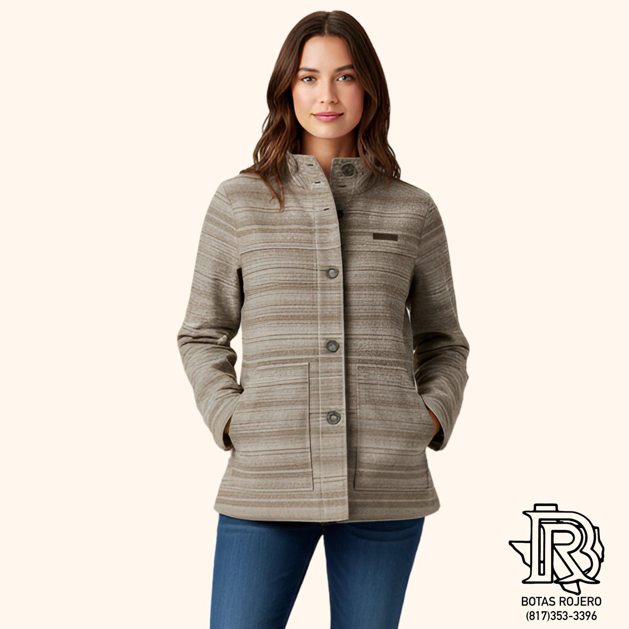 WOMEN'S WOOLY COAT GREY JACKET | MAJ9892003